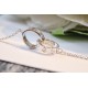 Love Cartier diamond-free double ring necklace!Love series was born in the 1970s in New York, double ring interlocking, representing the loyalty and commitment of love, with love firmly circled!   Electroplated 18k gold 