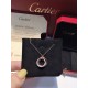 Cartier new three rings necklace with diamonds, S925 silver, end chain with original Logo, fine accessories, necklace