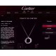 Cartier new three rings necklace with diamonds, S925 silver, end chain with original Logo, fine accessories, necklace