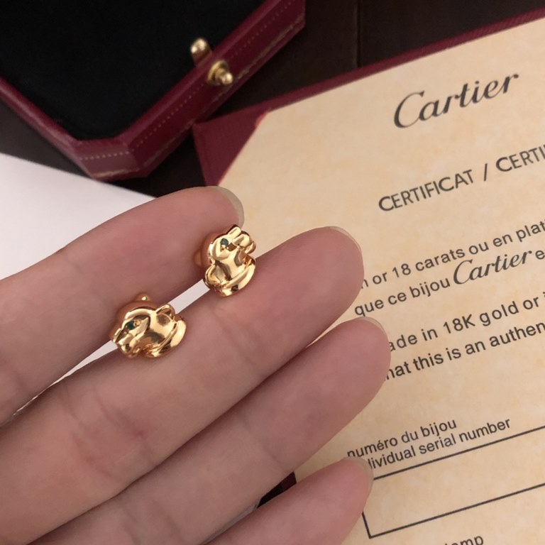 [Seiko version]  Cartier Cartier necklace leopard earrings [strong] 11 leopard light gold version of the necklace shipped    classic aristocratic model, luxury full of diamonds caressing the leopard design    exclusive r