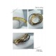 V gold material Cartier three rings without diamonds   Size 678. manpower a   ring embracing inlay Perfect interpretation of symmetrical aesthetics Elegant and generous. Ring butt Smooth ring arm Wear comfortably without