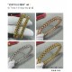 V gold plated 1.0 imitation gold (wide version of the code 18.19) Cartier couple models CNC wide version of the bullet bracelet, the most popular one    The two sides of the small willow nails can be free to shake, a ver