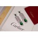 sold crazy star hot push models     Cartier Cartier Series Jewelry sexy stereo SOLEIL fashion full of diamonds feather petals emerald earrings earrings shipment    stars with the same paragraph, beautiful and beautiful e