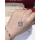 Cartier classic burst full star double circle necklace, s925 silver, double-sided can be worn, classic and versatile, necklace