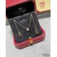 V gold plated 1.0 imitation gold Cartier solitaire necklace. Classic production Small jewelry can bring out the atmosphere and freshness Add the original small hangtag not the market ordinary version