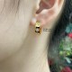 V gold Cartier Cartier LOVE half circle earrings Classic with flying saucer earplugs [purchase level]   classic Cartier love series. The most classic models need not be introduced High-end imported from Germany Three col