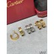 V gold Cartier Cartier LOVE half circle earrings Classic with flying saucer earplugs [purchase level]   classic Cartier love series. The most classic models need not be introduced High-end imported from Germany Three col