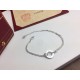 Cartier Cartier classic LOVE small circle double bracelet   the original version of a one-to-one customized ~ comparable to the real thing [embrace] high-end sub-gold plating 18k gold process