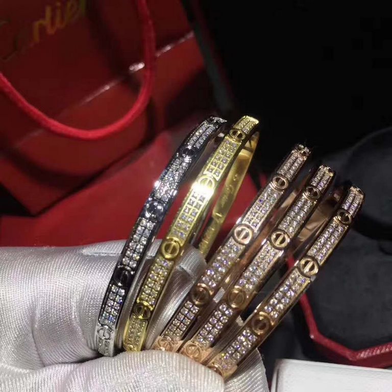 Catier Cartier Narrow Full Star Bracelet Three colors rose goldgoldsilver Titanium steel Leve collection   million years of classic bracelet  Sincere representation   Love deep and strong symbol of beauty and contentment