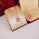 Exclusive to    Cartier Amulet Necklace Amulette means amulet in French, and this collection is one such magical token. The courage to follow one's dreams is transformed into a delicately shaped lucky lock! Made of impor