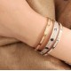 High-end sterling silver material   Cartier Cartier Narrow version of the star bracelet Classic Classic Classic A large number of stars Netroots with the same models Super versatile bracelet style without one! Selected G