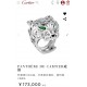 Cartier Cartier luxury domineering polished green eyes leopard ring atmosphere elegant noble   classic aristocratic model, luxury leopard head design    exclusive real shot V gold material plating 18k gold technology wit