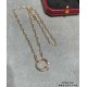 V gold material Cartier CNC thick chain glossy nail necklace, according to the 18K real gold goods to create foreign orders to see the details of the workmanship is very to stand by Exclusive shipments     seconds to kil