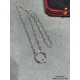 V gold material Cartier CNC thick chain glossy nail necklace, according to the 18K real gold goods to create foreign orders to see the details of the workmanship is very to stand by Exclusive shipments     seconds to kil