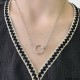 V gold material Cartier CNC thick chain glossy nail necklace, according to the 18K real gold goods to create foreign orders to see the details of the workmanship is very to stand by Exclusive shipments     seconds to kil