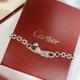 Cartier Cartier 11 Leopard Full Diamond Bracelet Shipped Classic aristocratic model, luxury full diamonds caressing leopard design Exclusive real shot   Heavy industry to create a perfect replica of the imported V gold m