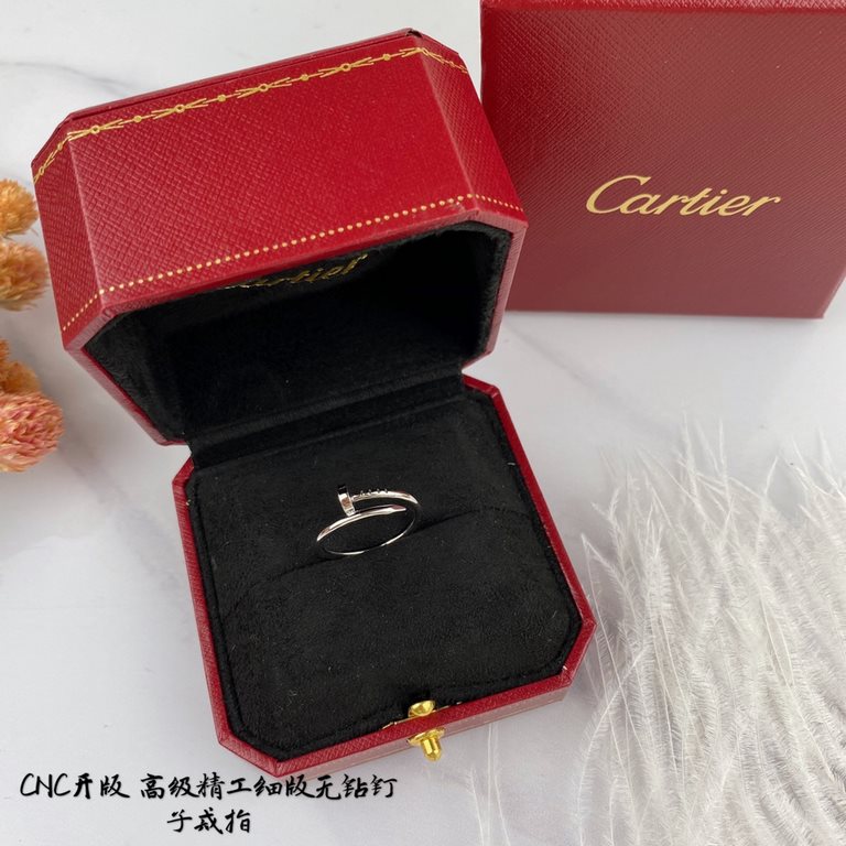 [Seiko version] Cartier nail ring   mini models (code 678) Fine version of the nail ring   white gold rose gold yellow gold. Cartier nail ring CNC ring   to meet your dream of nails counter Cartier China line exclusive d