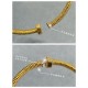 V gold plated imitation gold  Size 16-19. color white gold rose gold yellow gold. Cartier Newest screw bracelet , Cartier Classic screw design JUSTE UN CLOU collection. In accordance with the 18K real gold goods to build