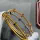 V gold plated imitation gold  Size 16-19. color white gold rose gold yellow gold. Cartier Newest screw bracelet , Cartier Classic screw design JUSTE UN CLOU collection. In accordance with the 18K real gold goods to build