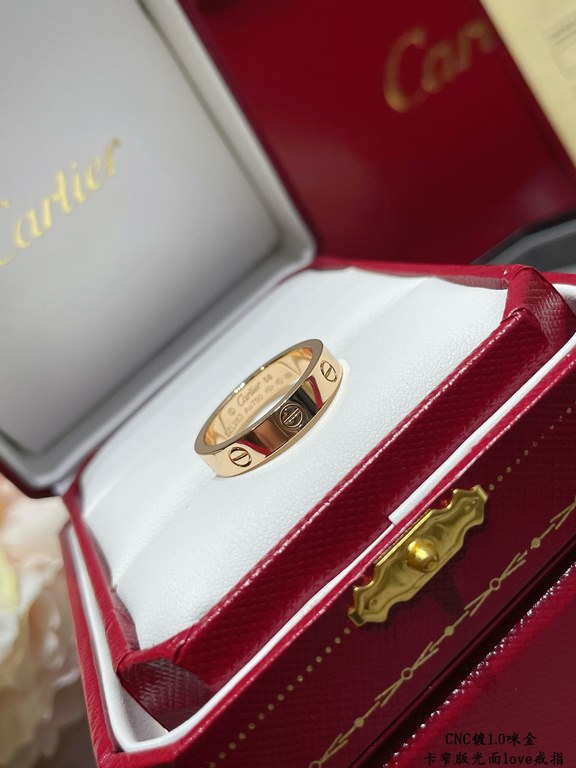 V gold material size 5678. Cartier CNC narrow glossy love nail ring   counter Cartier China line exclusive debut of the main push explosive models so exquisite that the sister's welfare ah ~