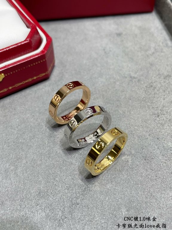 V gold material size 5678. Cartier CNC narrow glossy love nail ring   counter Cartier China line exclusive debut of the main push explosive models so exquisite that the sister's welfare ah ~