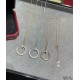 9 2  5       Cartier Cartier Full Diamond Nail Necklace Classic 3 colors complete!