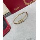 V gold plated 1.0 imitation gold Size 16.17. CNC pair version Cartier fine version of the head and tail diamond hollow tube studs bracelet, three colors together