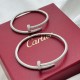 In Stock CoupleB181   Valentine's Day preferred   Cartier Full Diamond Cartier Couple Nail Bracelet   Hand-set 500 top imported Eight Hearts and Eight Arrows diamonds 11 customized Counter counter counter laser logo abso