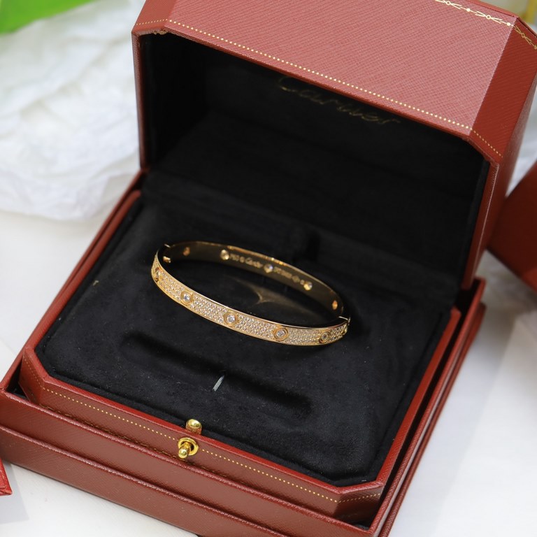 Upgraded version   Cartier full star love bracelet   a suitable for couples dating fashion jewelry  ... Promised to accompany the eternal warmth of the eternal warmth is what I want to give you the courage to go forward 