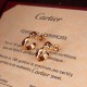 Cartier Cartier necklace [strong] 11 leopard necklace earrings ring shipment    classic aristocratic model, luxury full of diamonds caressing leopard design    exclusive real shot   electroplating 18k gold process counte