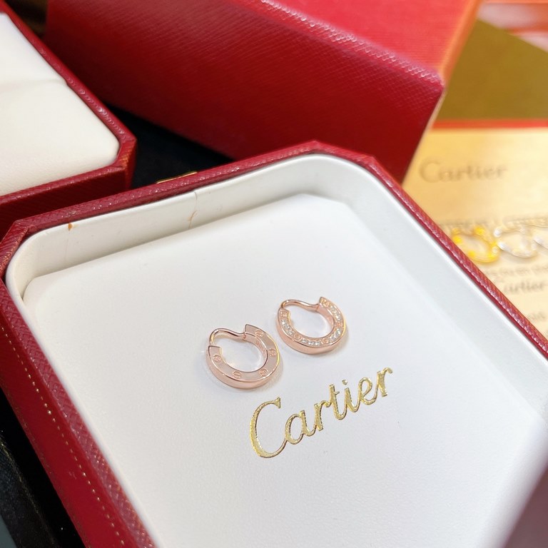 Cartier Classic Starry Night Screws Small Stud Earrings The most classic and popular earrings Eternal classic Hot sales Heavy duty customized Imported S925 sterling silver Electroplated with 18k gold Inlaid with imported