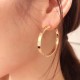 Cartier   Noble Gorgeous Large hoop earrings earrings temperament Queen High-end sub-gold material electroplated thick gold craftsmanship a series of the Queen's customized models The emperor's jeweler is worthy of top q