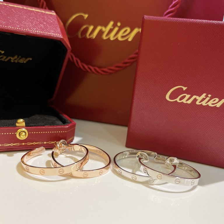 Cartier   Noble Gorgeous Large hoop earrings earrings temperament Queen High-end sub-gold material electroplated thick gold craftsmanship a series of the Queen's customized models The emperor's jeweler is worthy of top q