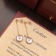 Cartier amulet earrings carnelian earrings, real gold customized the most! With a variety of different guardian stones to convey strong emotions, it is like an amulet, or a lock of promises, spilling out the heart's desi