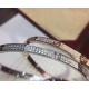 Cartier Cartier official website latest release    hot narrow version of the LOVE full of stars bracelet   imports of gold plating 18k rose gold  white gold inlaid with simulation of high-carbon diamonds   high-end custo