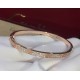 Cartier Cartier official website latest release    hot narrow version of the LOVE full of stars bracelet   imports of gold plating 18k rose gold  white gold inlaid with simulation of high-carbon diamonds   high-end custo