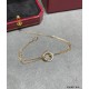 V gold material Cartier small three ring with diamond bracelet, another classic, ring set Perfect interpretation of symmetrical aesthetics Elegant and generous. Wear comfort is high It is not easy to hook to the items! R