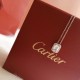 Cartier Cartier Destinee Collection Square Diamond Necklace Single Diamond Low-profile luxury content Selected Germany imported s925 sterling silver material electroplated thick gold color will not fade and not allergic 