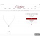 Cartier Cartier Destinee Collection Square Diamond Necklace Single Diamond Low-profile luxury content Selected Germany imported s925 sterling silver material electroplated thick gold color will not fade and not allergic 