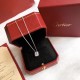 Cartier Cartier Destinee Collection Square Diamond Necklace Single Diamond Low-profile luxury content Selected Germany imported s925 sterling silver material electroplated thick gold color will not fade and not allergic 