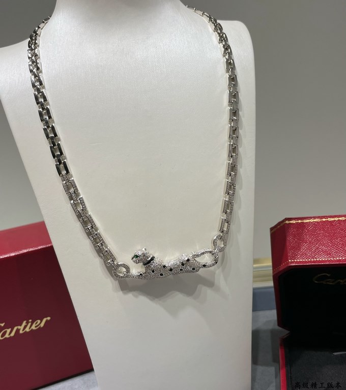 Cartier cheetah necklace, super dominant leopard, each product Teacher Fu carved and carved to present the most perfect product! Absolute poison level!