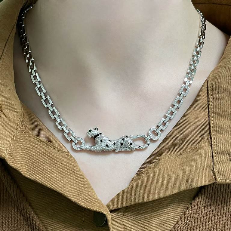 Cartier cheetah necklace, super dominant leopard, each product Teacher Fu carved and carved to present the most perfect product! Absolute poison level!