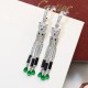 sold crazy star hot push models     Cartier Cartier Series Jewelry sexy three-dimensional SOLEIL fashion color diamond diamond tassel leopard earrings earrings shipment    star with the same paragraph, beautiful and beau