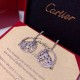 sold crazy star hot push models    Cartier Cartier Series Jewelry sexy three-dimensional SOLEIL fashion full of diamonds spotted leopard circle earrings earrings shipment   stars with the same paragraph, beautiful and be