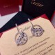 sold crazy star hot push models    Cartier Cartier Series Jewelry sexy three-dimensional SOLEIL fashion full of diamonds spotted leopard circle earrings earrings shipment   stars with the same paragraph, beautiful and be