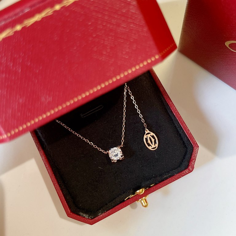 Spot out! High-end customized top 925 sterling silver high-carbon diamonds gold-plated! The shock of high carbon diamonds you know     not allergic to fade   rose gold platinum two colors necklace 065100