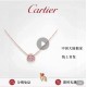 Limited Edition Cartier Cartier Tricolor Pink Diamonds  Necklace Trinity de cartier Collection High-end customized High-class color separation plating craft exquisite top s925 sterling silver material does not fade and n