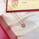 Limited Edition Cartier Cartier Tricolor Pink Diamonds  Necklace Trinity de cartier Collection High-end customized High-class color separation plating craft exquisite top s925 sterling silver material does not fade and n