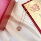 Limited Edition Cartier Cartier Tricolor Pink Diamonds  Necklace Trinity de cartier Collection High-end customized High-class color separation plating craft exquisite top s925 sterling silver material does not fade and n