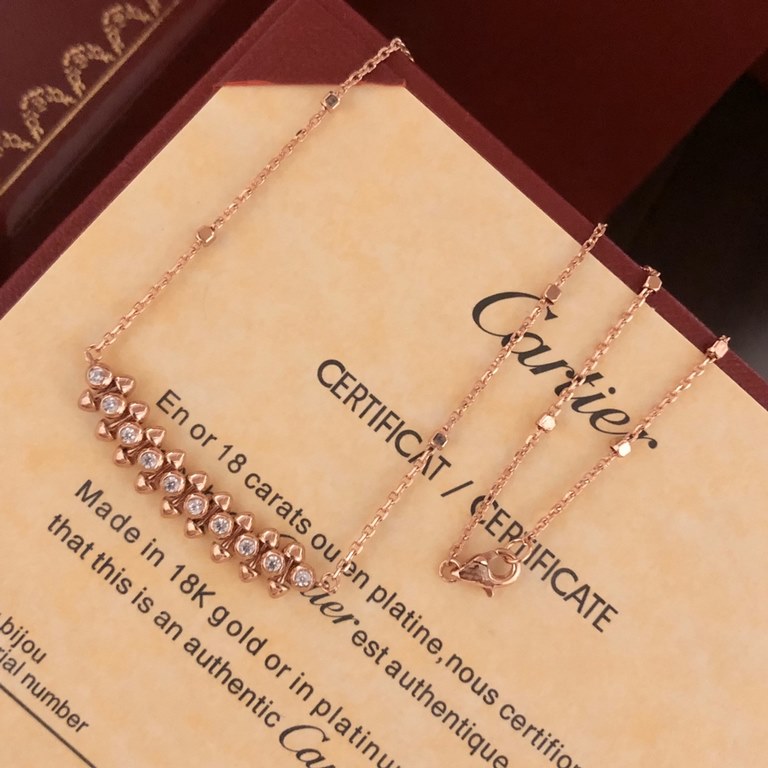 [Seiko version] New Cartier necklace    Original material Counter synchronization new choose a few favorite jewelry to embellish the beauty of you   [color] Super versatile and recommended   electroplating 18k gold proce